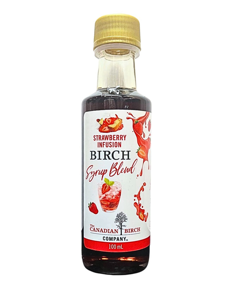 
                  
                    Load image into Gallery viewer, Stocking Stuffers Sauces &amp;amp; Condiments The Canadian Birch Company Strawberry Infusion Birch Syrup Blend (100 ml) 
                  
                