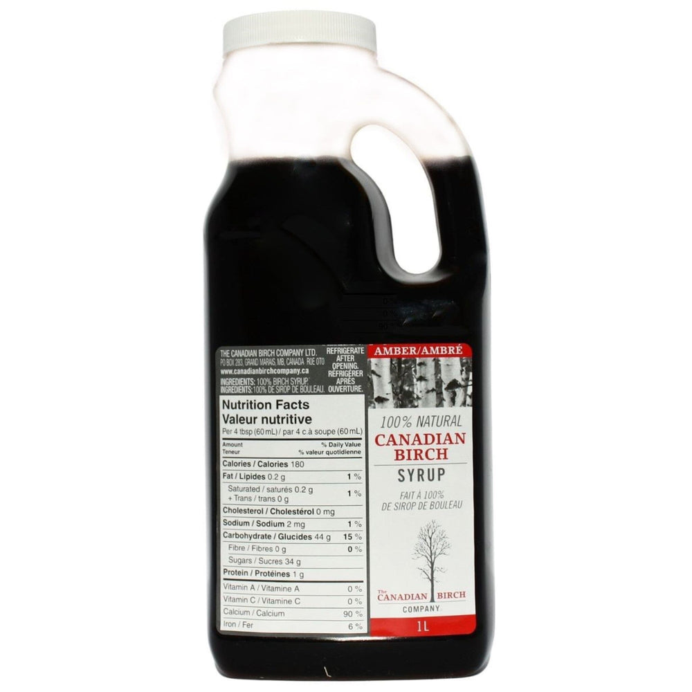Food Service Sizes Syrup The Canadian Birch Company 1000 ml Pure Amber Birch Syrup 