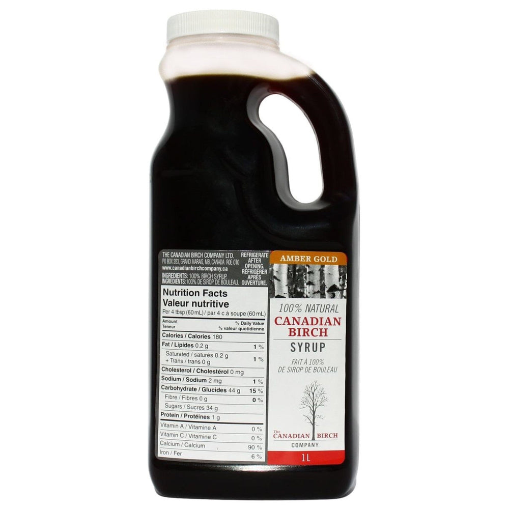 Food Service Sizes Syrup The Canadian Birch Company 1000 ml Pure Gold Birch Syrup 